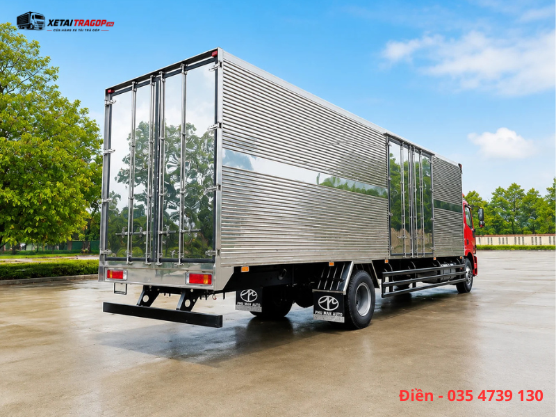 FAW J6L thùng kín inox vận chuyển thực phẩm khô