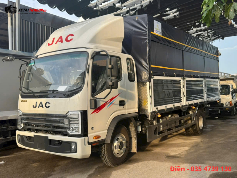 JAC N750 E5 Plus thùng mui bạt vận chuyển ngành logistics