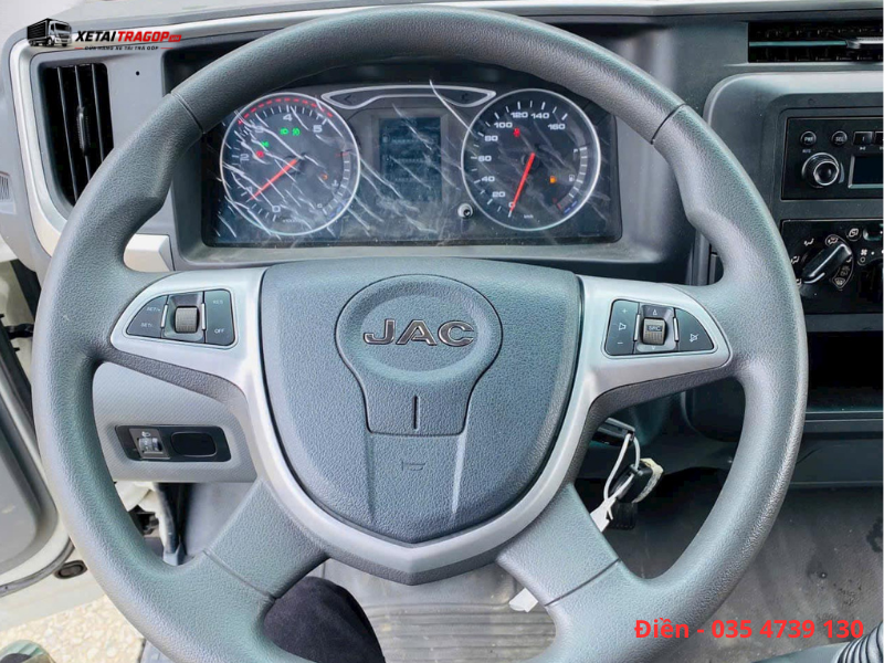 Vô lăng xe tải JAC N750 E5 Plus thùng mui bạt